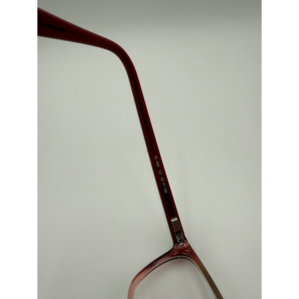 Elements Europa Eyeglass Frames Women 52-17-138 Pink Burgundy Excellent EL-404 - Picture 5 of 7